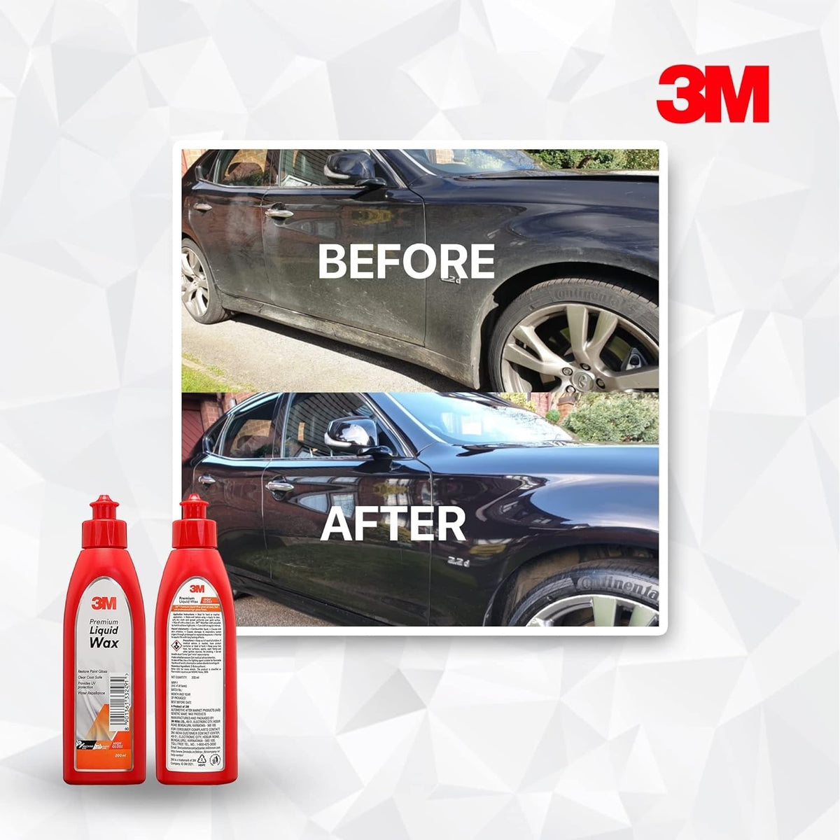 3M Premium Liquid Wax bottle, 200ml