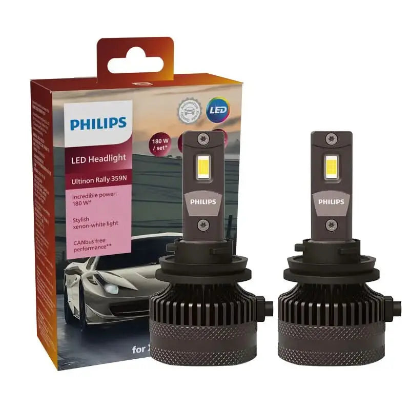 Philips U359N LED headlight bulb, 180W xenon white