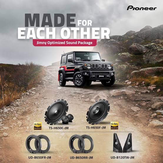 Pioneer premium sound upgrade kit for Maruti Suzuki Jimny