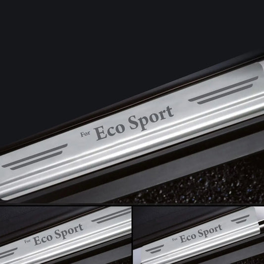 Galio stainless steel door sill guard for Ford EcoSport (2013 Onwards), set of 4