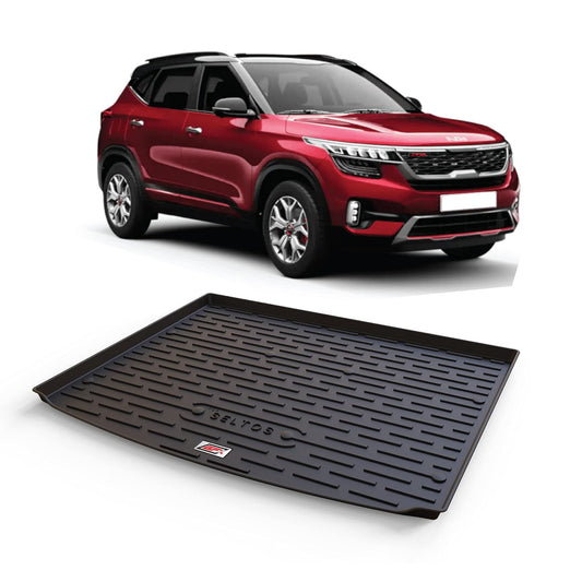 GFX premium trunk boot mat (dicky mat) for Kia Seltos (2019-2023), black