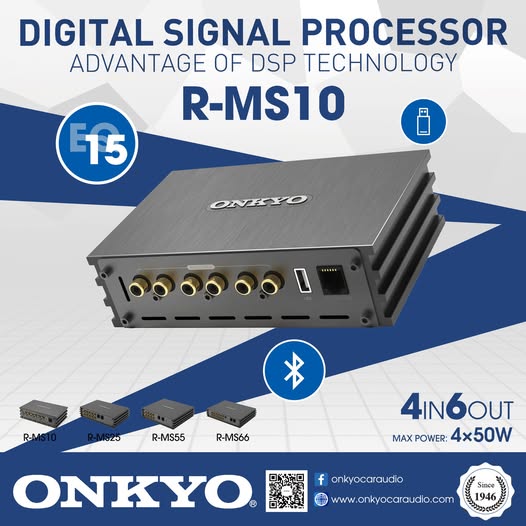 Onkyo R-MS10 6-channel DSP car amplifier