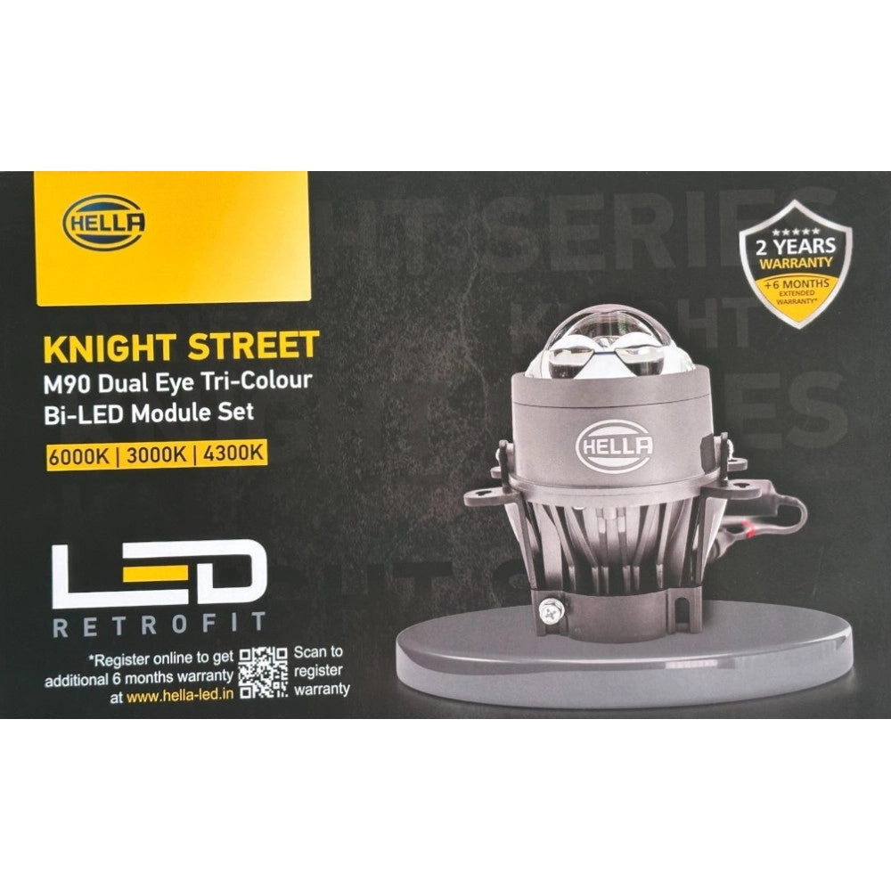 HELLA Knight Street M90 tri-colour Bi-LED headlight module set