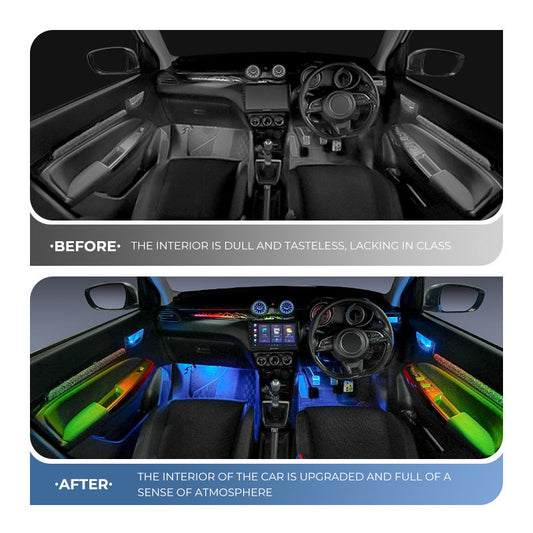 CARDI D8 ambient light kit for Maruti Suzuki Swift 2024, 18-in-1