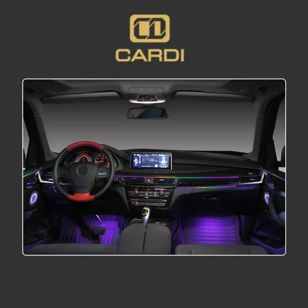 CARDI K4 interior ambient lighting kit, 6-in-1, universal fit