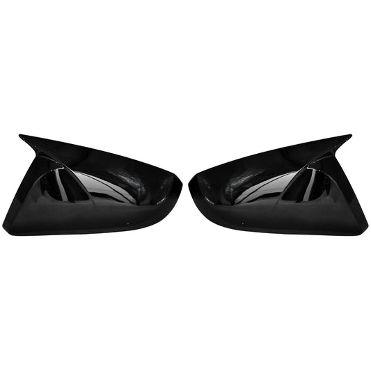 Batman style gloss black mirror covers for Volkswagen Polo (2015+), set of 2