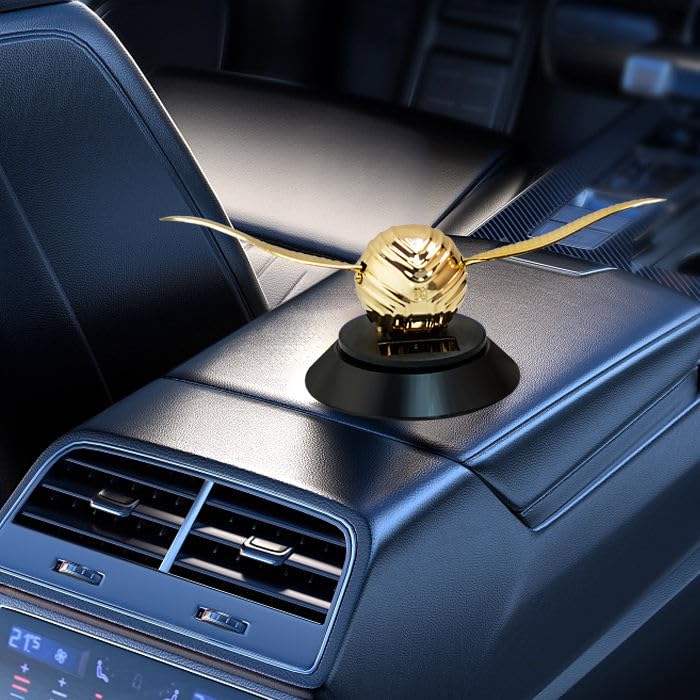 Golden Snitch ball style car dashboard air freshener figurine