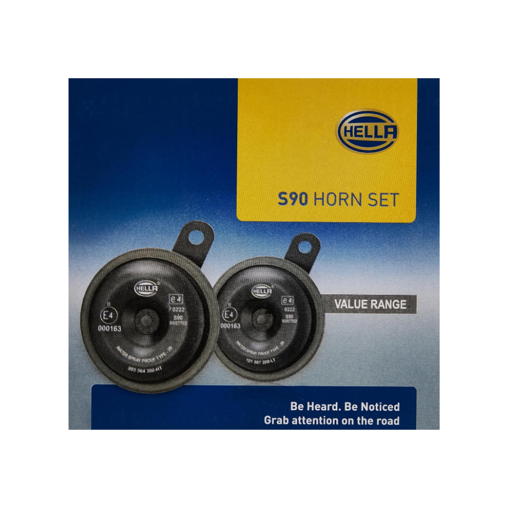 Hella S90 12V electric horn set for passenger cars