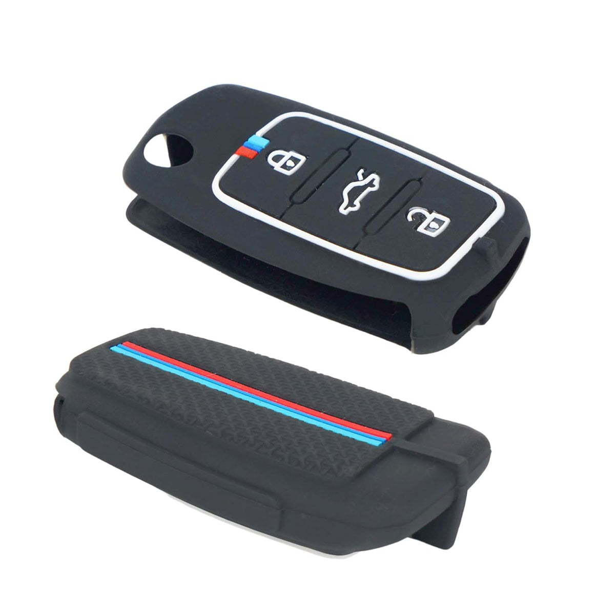 CarDost metal key cover for VW Polo, Vento, Skoda Rapid flip key