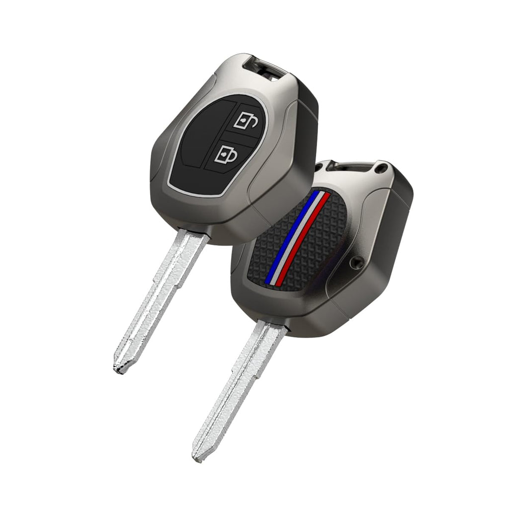 CarDost premium metal key case for Maruti Suzuki 2-button remote key