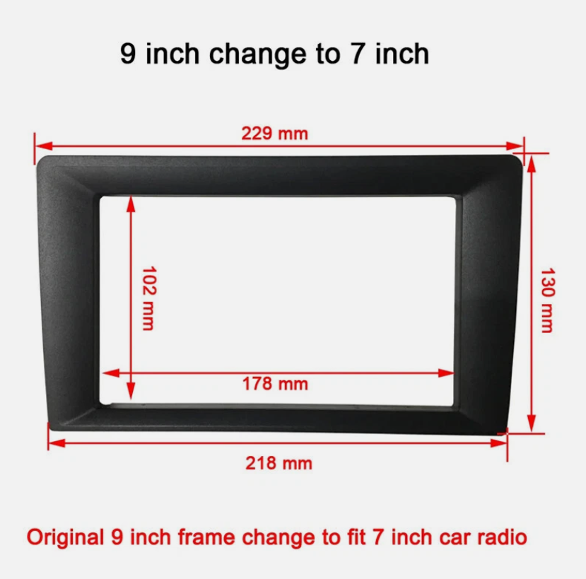 9 inch to 7 inch Android stereo frame converter adapter
