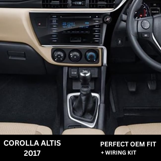CarDost 10" Android frame dashboard panel for Toyota Corolla Altis (2017)