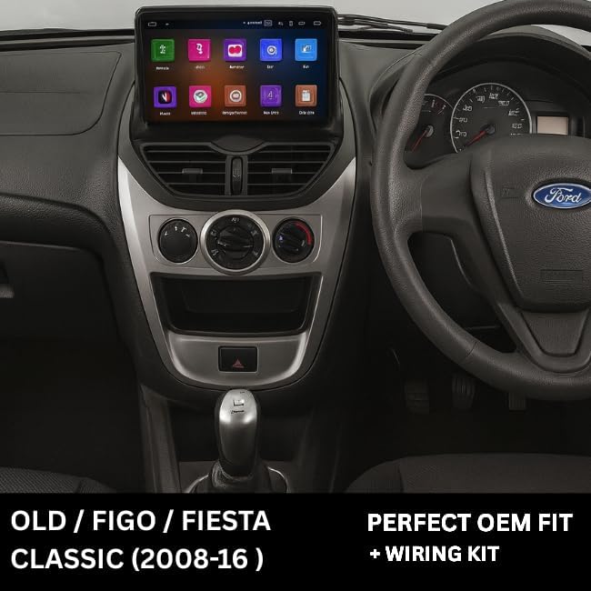 CarDost 9 Inch Android frame for Ford Figo Old Model, black