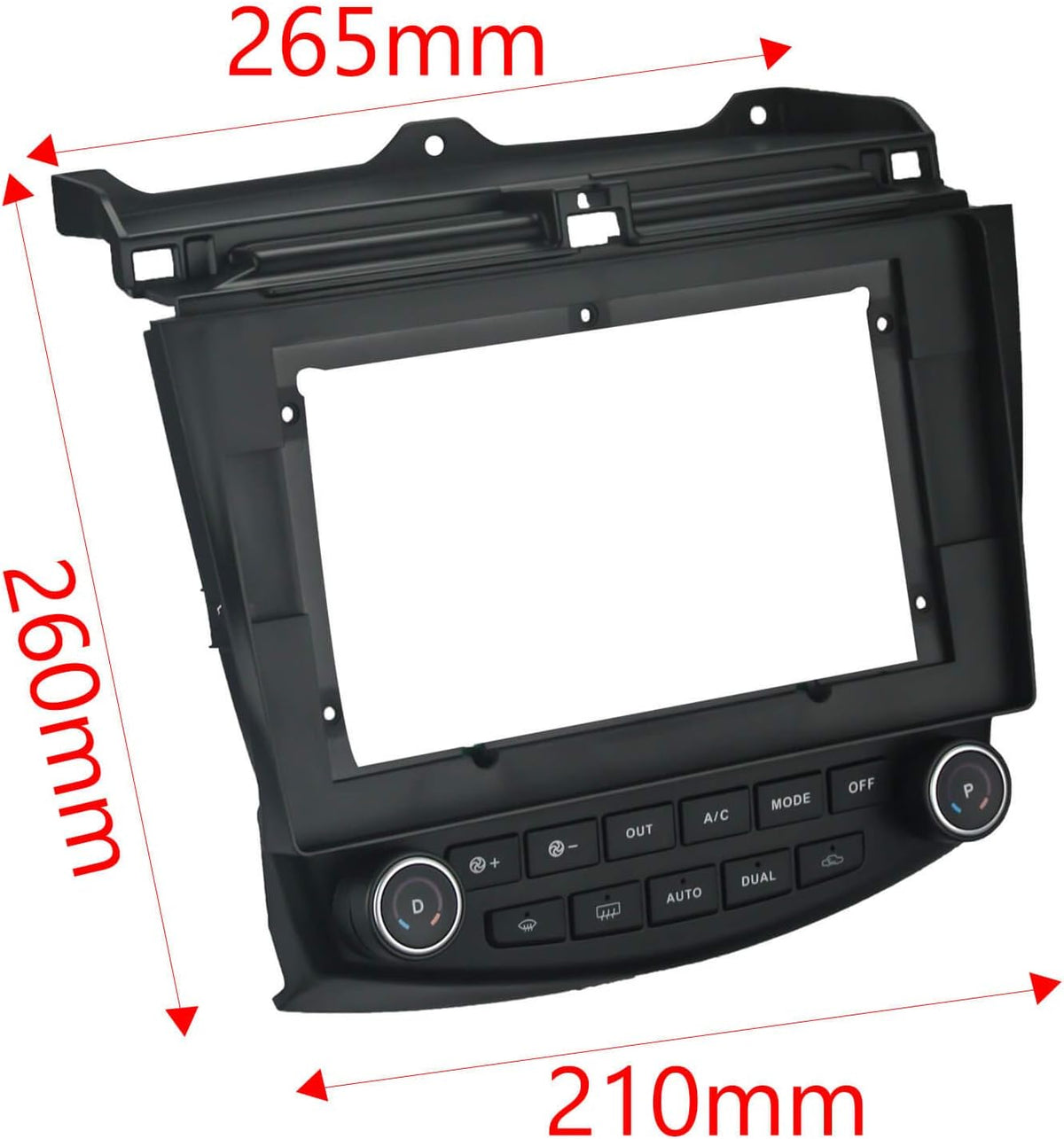 CarDost 10" Android frame dashboard panel for Honda Accord (2003–2007)