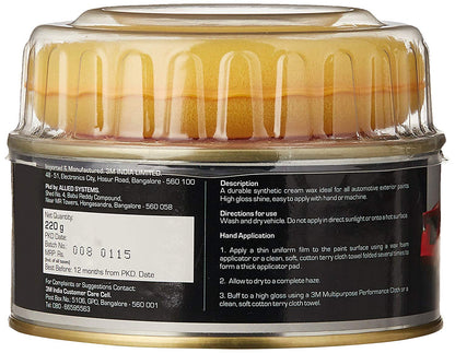 3M Specialty Cream Wax car polish jar, 220g
