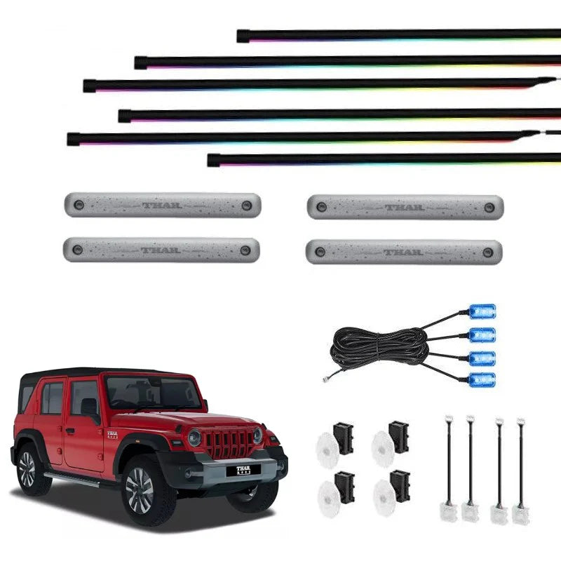 Cardi K4 26-piece ambient light kit for Mahindra Thar Roxx (2024 onwards)