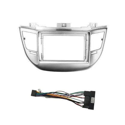 CarDost 9 inch Android stereo frame with harness for Hyundai Tucson