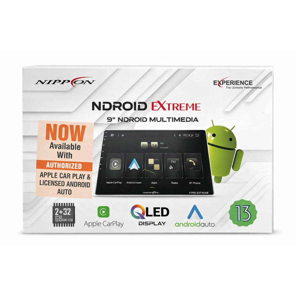 Nippon 9 Pro Extreme 9 inch Android car stereo with wireless CarPlay