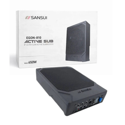 Sansui EGON-810 8 inch active underseat car subwoofer