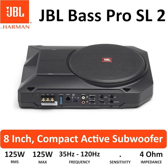 JBL BassPro SL2 8 inch active underseat car subwoofer