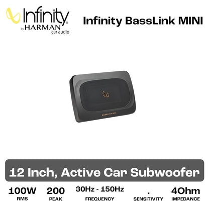 Infinity BassLink Mini active underseat car subwoofer