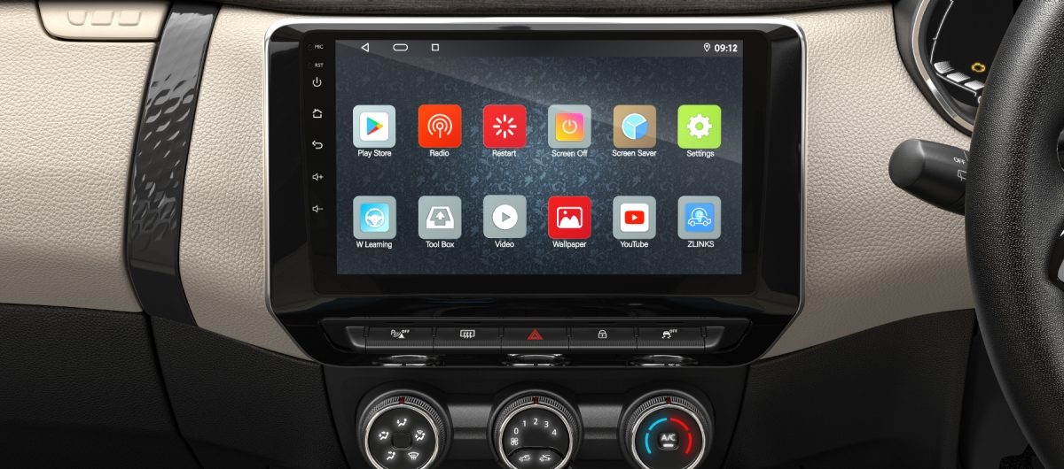 Android stereo frame with wiring harness for Nissan Gravite