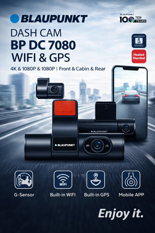 Blaupunkt BP DC 7080 4K triple channel dashcam
