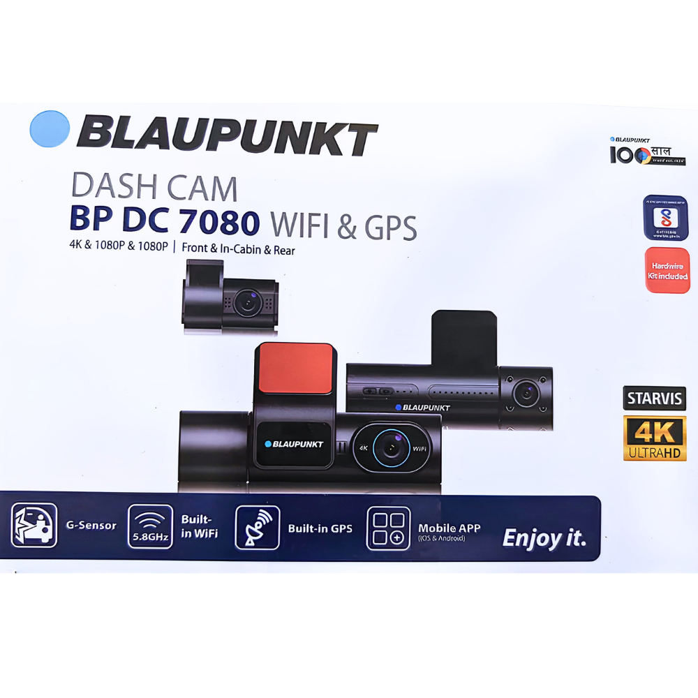 Blaupunkt BP DC 7080 4K triple channel dashcam
