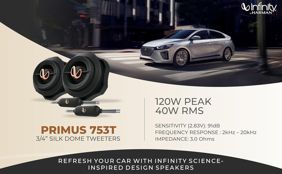 Infinity Primus 753T silk dome car tweeter