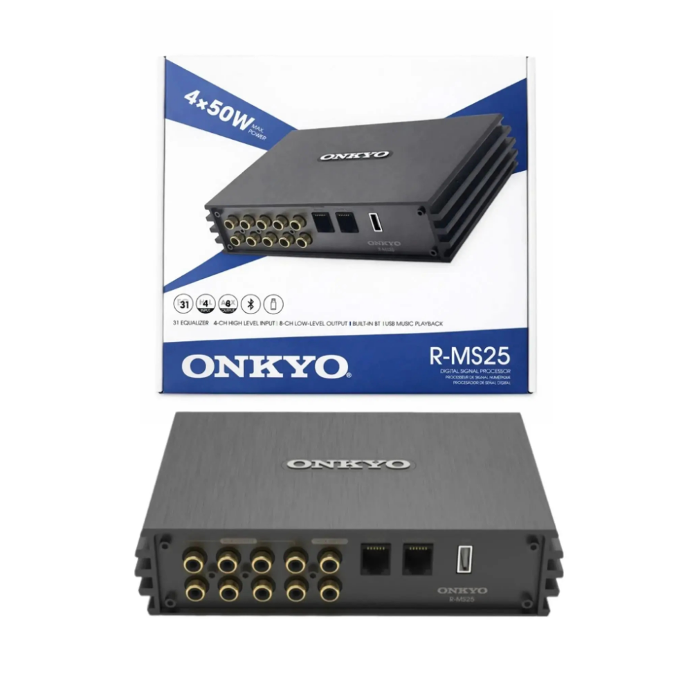Onkyo R-MS25 DSP car amplifier with Bluetooth
