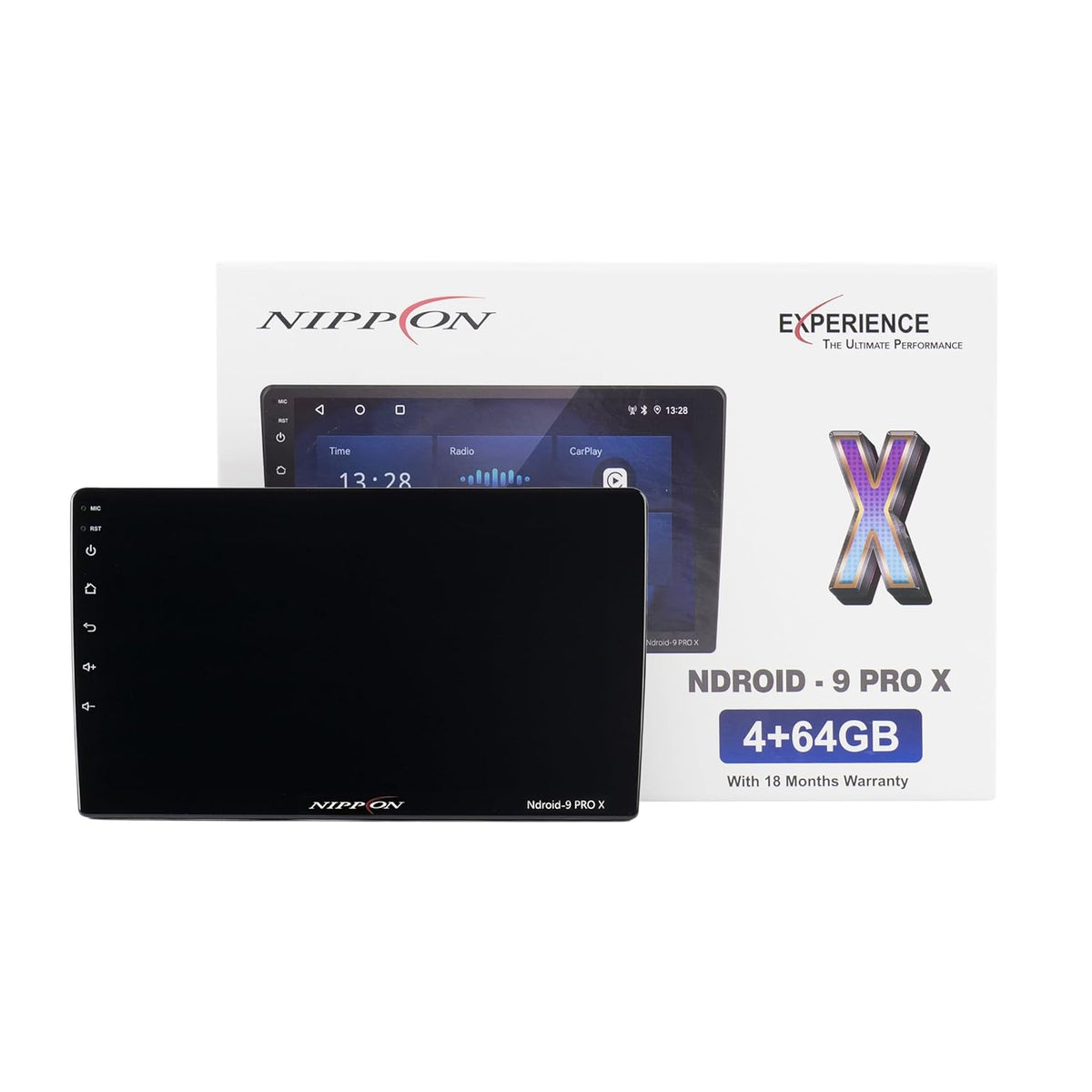 Nippon NDROID 9 PRO X 9 inch Android car stereo, 4GB/64GB