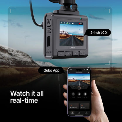 Qubo Dashcam Pro 2.7K dual channel dashcam