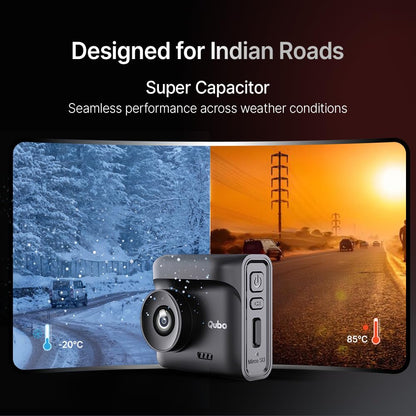 Qubo Dashcam Pro 2.7K dual channel dashcam