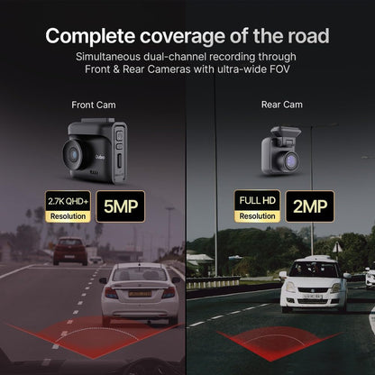 Qubo Dashcam Pro 2.7K dual channel dashcam