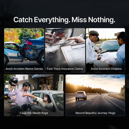 Qubo Dashcam Pro 2.7K dual channel dashcam