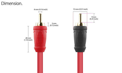 Nakamichi 2-male to 2-male OFC RCA audio cable