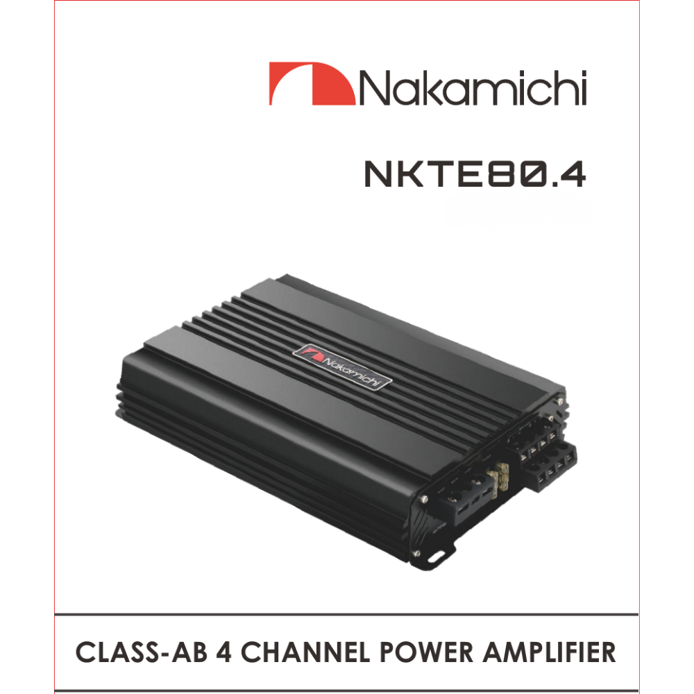 Nakamichi NKTE80.4 4-channel car amplifier