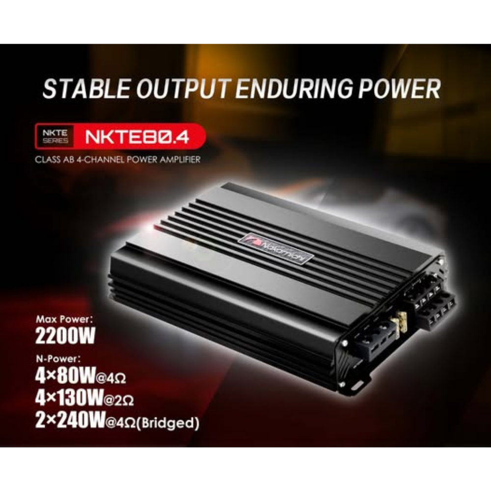 Nakamichi NKTE80.4 4-channel car amplifier