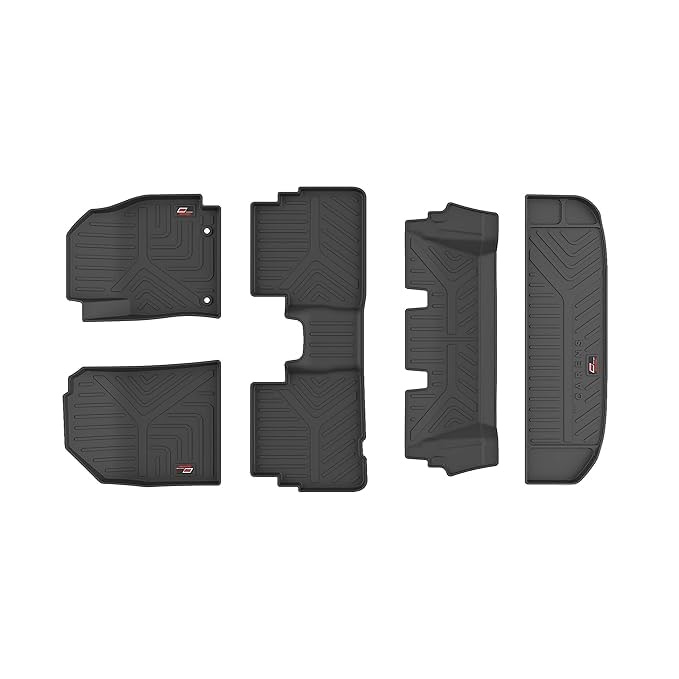 GFX black floor and trunk mat set for Kia Carens Clavis EV