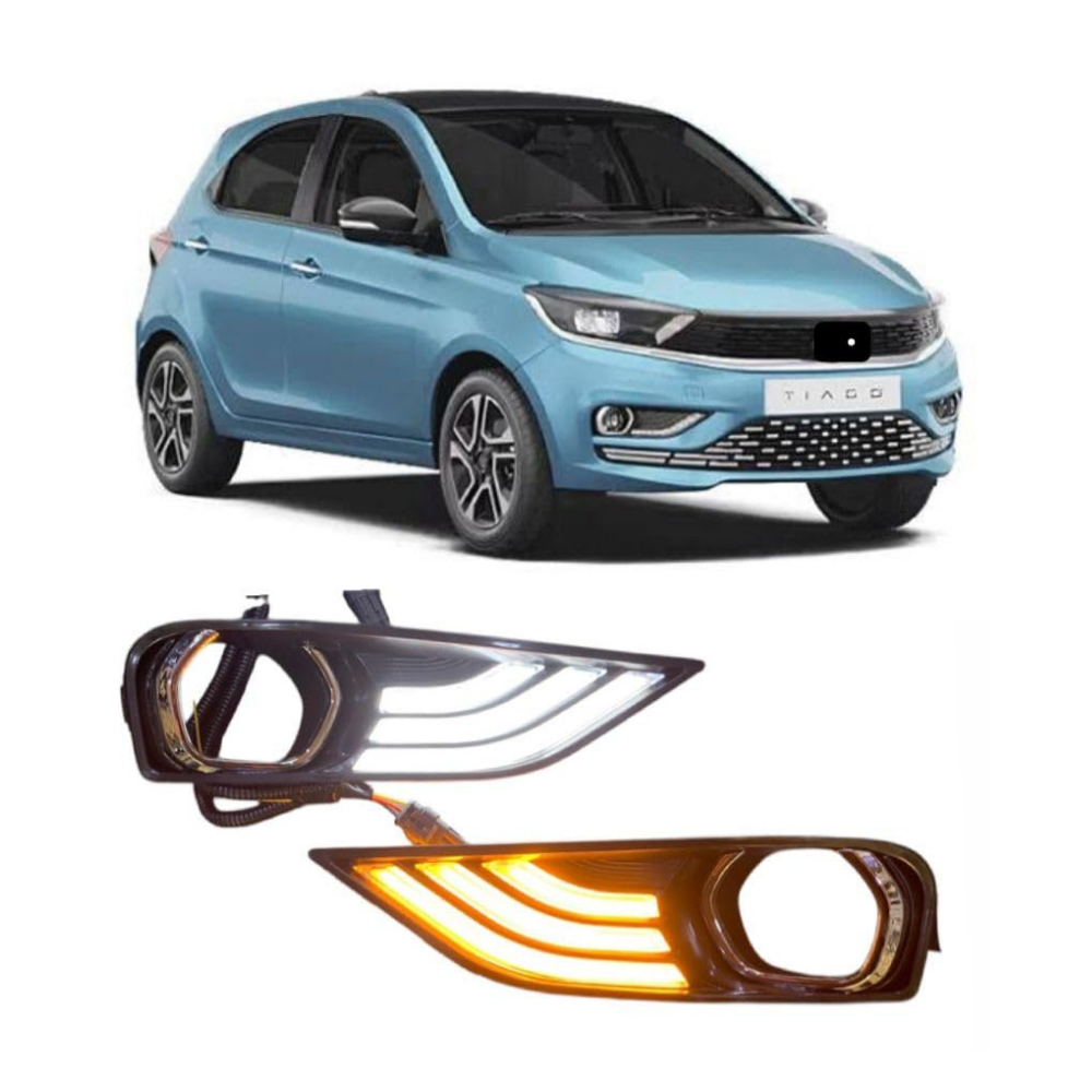 LED DRL and turn signal indicator for Tata Tiago