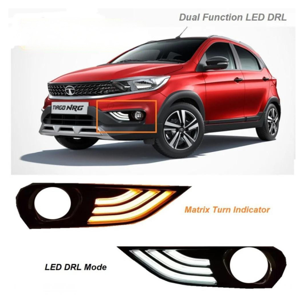 LED DRL and turn signal indicator for Tata Tiago