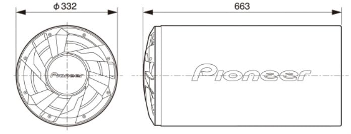 Pioneer TS-WX300TA 12 inch active bass tube subwoofer