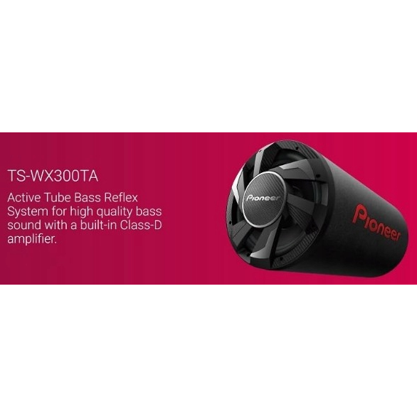 Pioneer TS-WX300TA 12 inch active bass tube subwoofer
