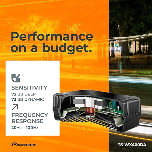Pioneer TS-WX400DA compact active car subwoofer