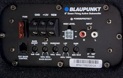 Blaupunkt TXb 2002A dual 8 inch active car subwoofer