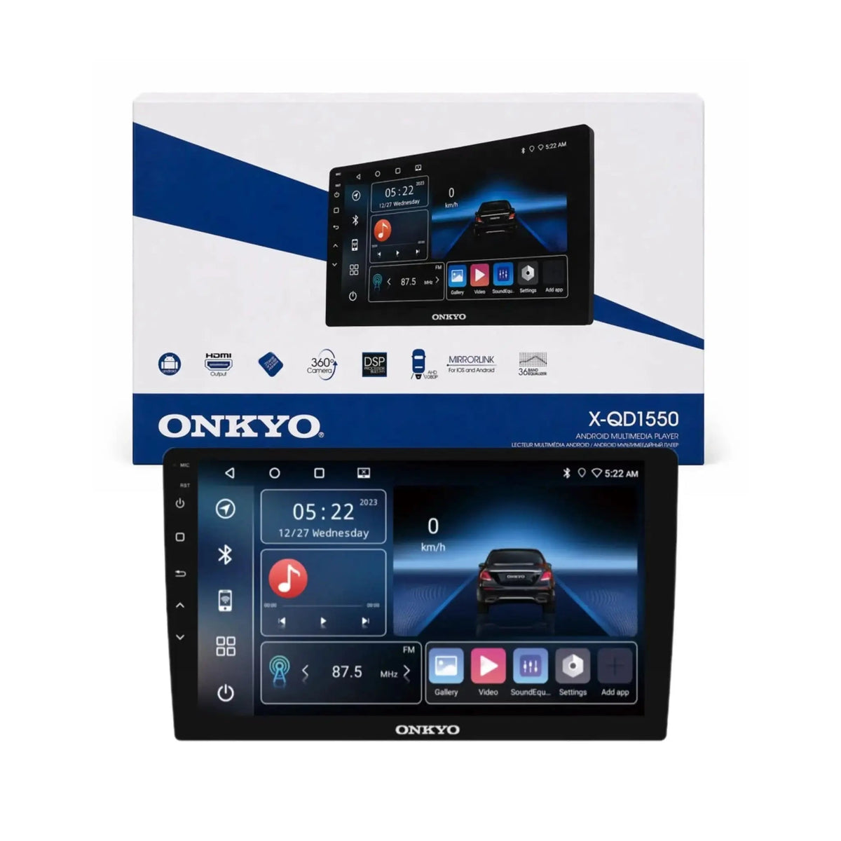 Onkyo X-QD1550 9 inch Android car stereo