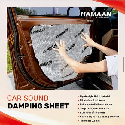 Hamaan car sound damping sheet, pack of 5