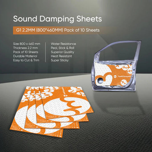 YueMi G1 car sound damping sheet, pack of 10
