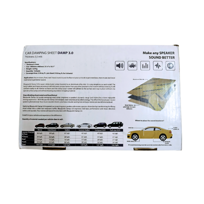 Blaupunkt Damp 3.0 car sound damping sheet, set of 5