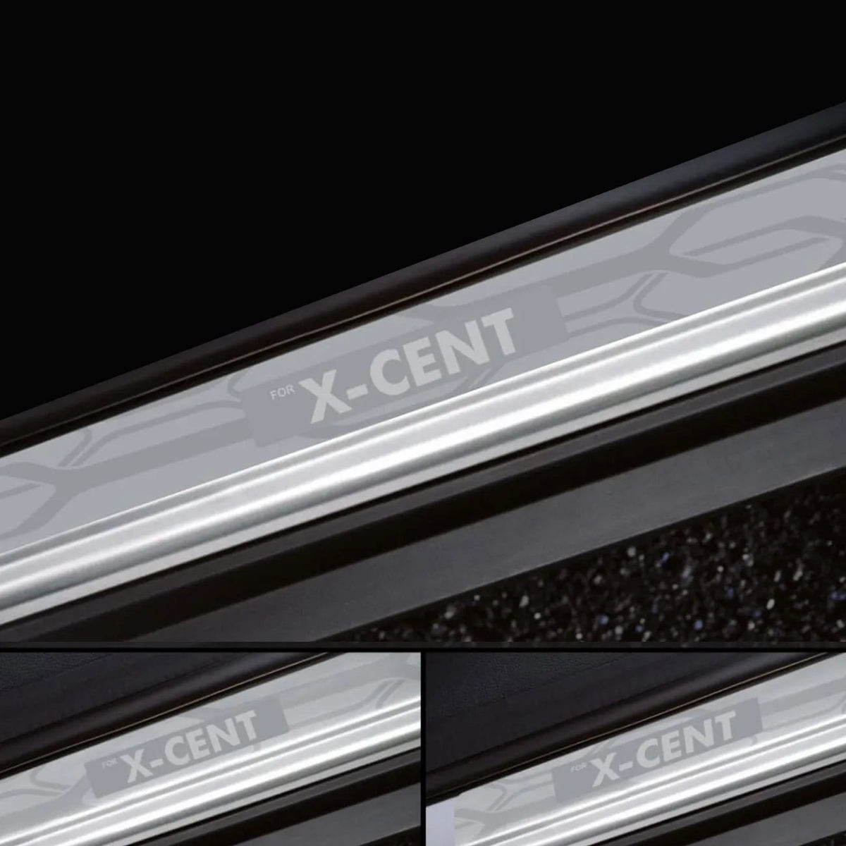 Galio stainless steel door sill guard for Hyundai Xcent (2013 Onwards), set of 4